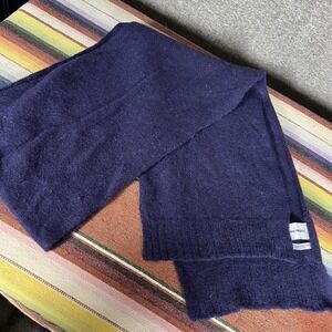 Norse Projects Scarf Mens One Size Blue Norse Brushed Wool Winter Made Scotland